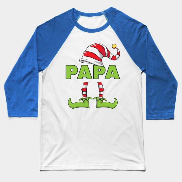 Papa Elf Funny Couples Christmas Costume Gift Baseball T-Shirt by teeleoshirts
